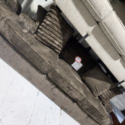 Brown Sofa Loveseat Set