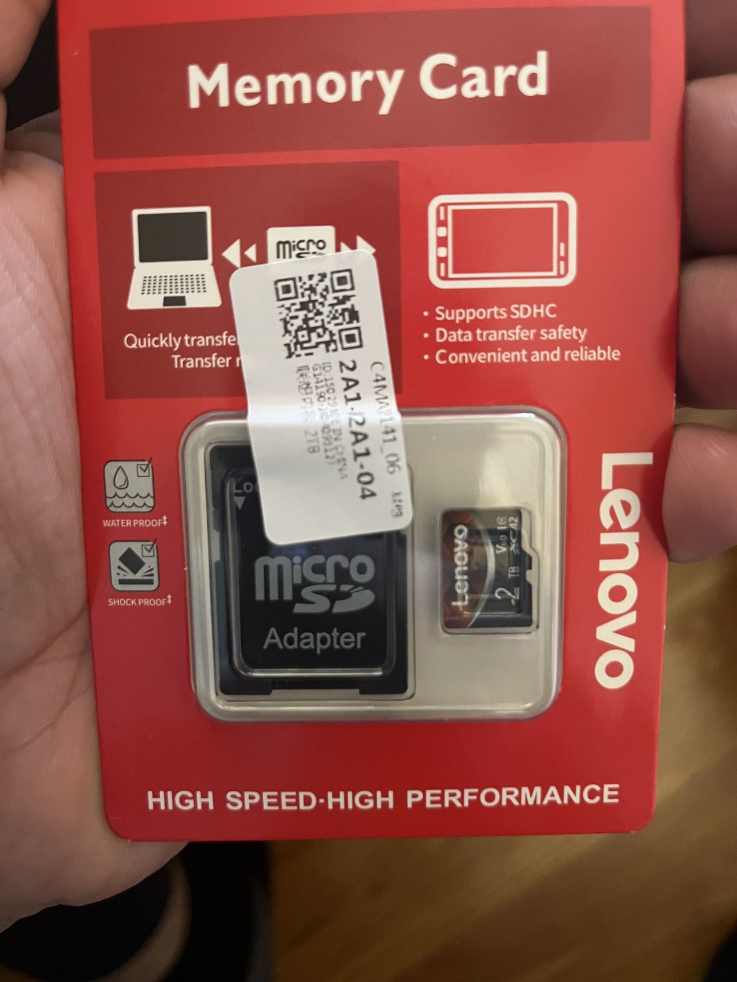 Brand New Lenovo 2TB SD Card.