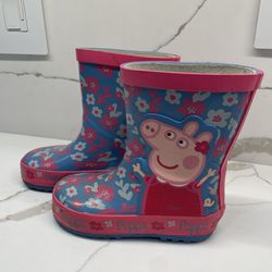 rain boots peppa pig toddler girl size 6