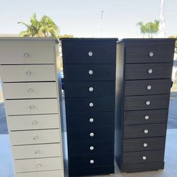 Paulina 8 Drawer (( Colors 