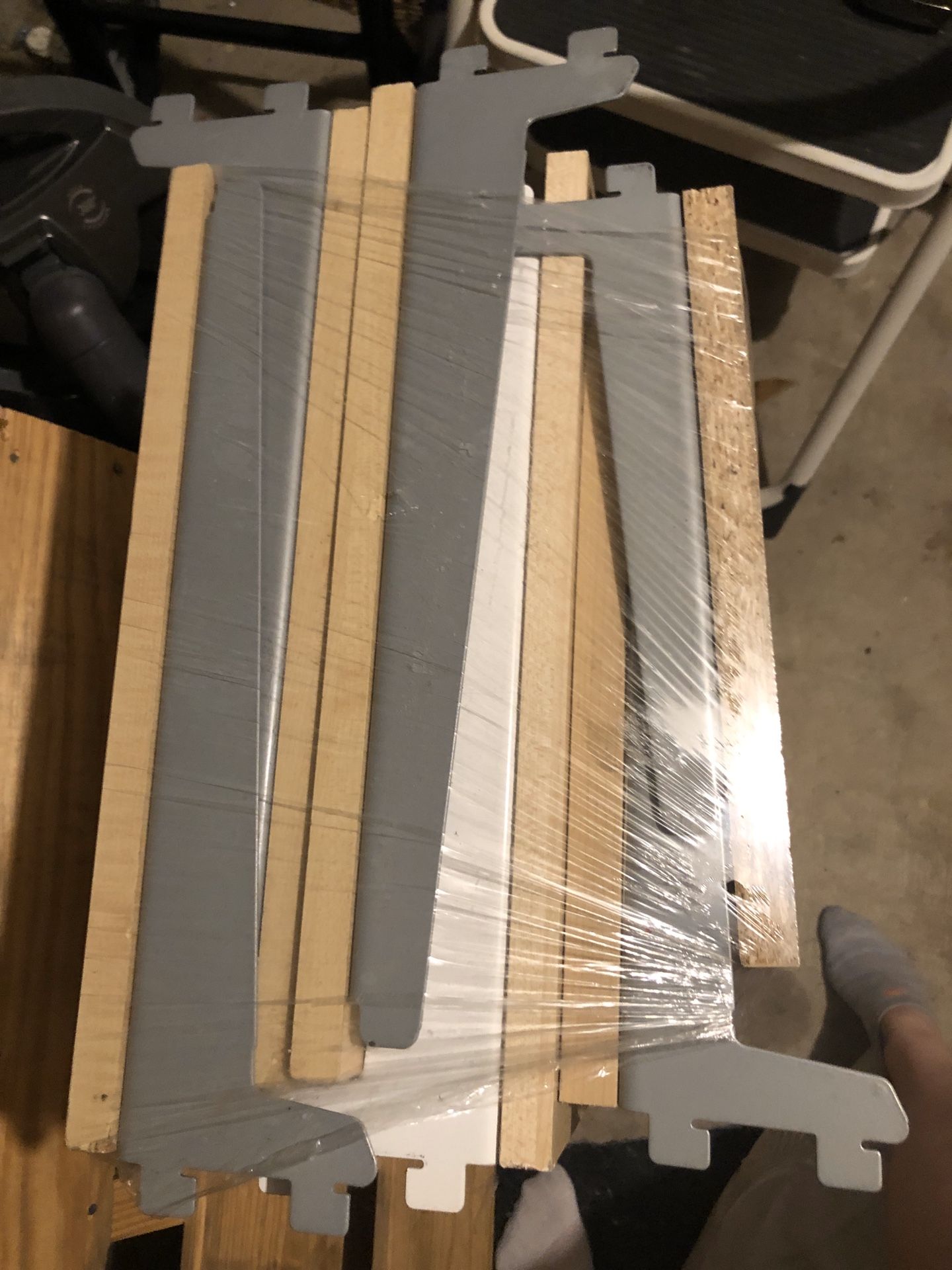 STILL AVAILABLE IKEA Antonius Shelving system and Desk (Discontinued system Similar to ALGOT