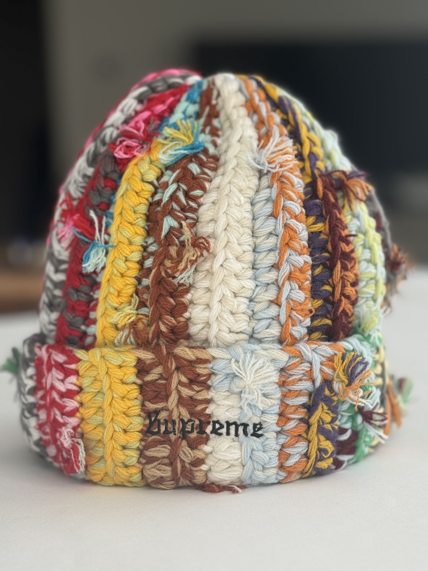 Supreme Hand Tied Beanie FW23 Multicolor Authentic