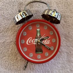 Coca Cola Alarm clock, ornament, and paper folders