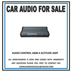 Audio control 600.4 attitude series amplifier