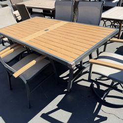 SunVilla Wills 7-piece Sling Outdoor Patio Dining Set