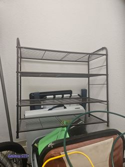 4-Tier Metal Wire Shoe Rack / Storage OrganizerPrice: $20