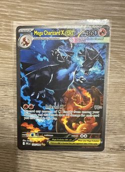 2025 Pokémon Mega Charizard X ex 125/094 Phantasmal Flames SIR Holo FRESH COPY