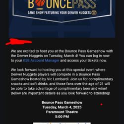 Nuggets Game Show Tonight Got 6 Tickets 