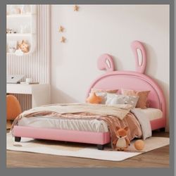 ModernLuxe Pink Full Platform Bed