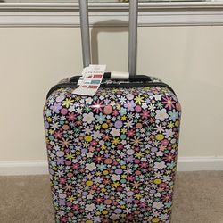 Kids Floral Flower Suitcase Carry On 
