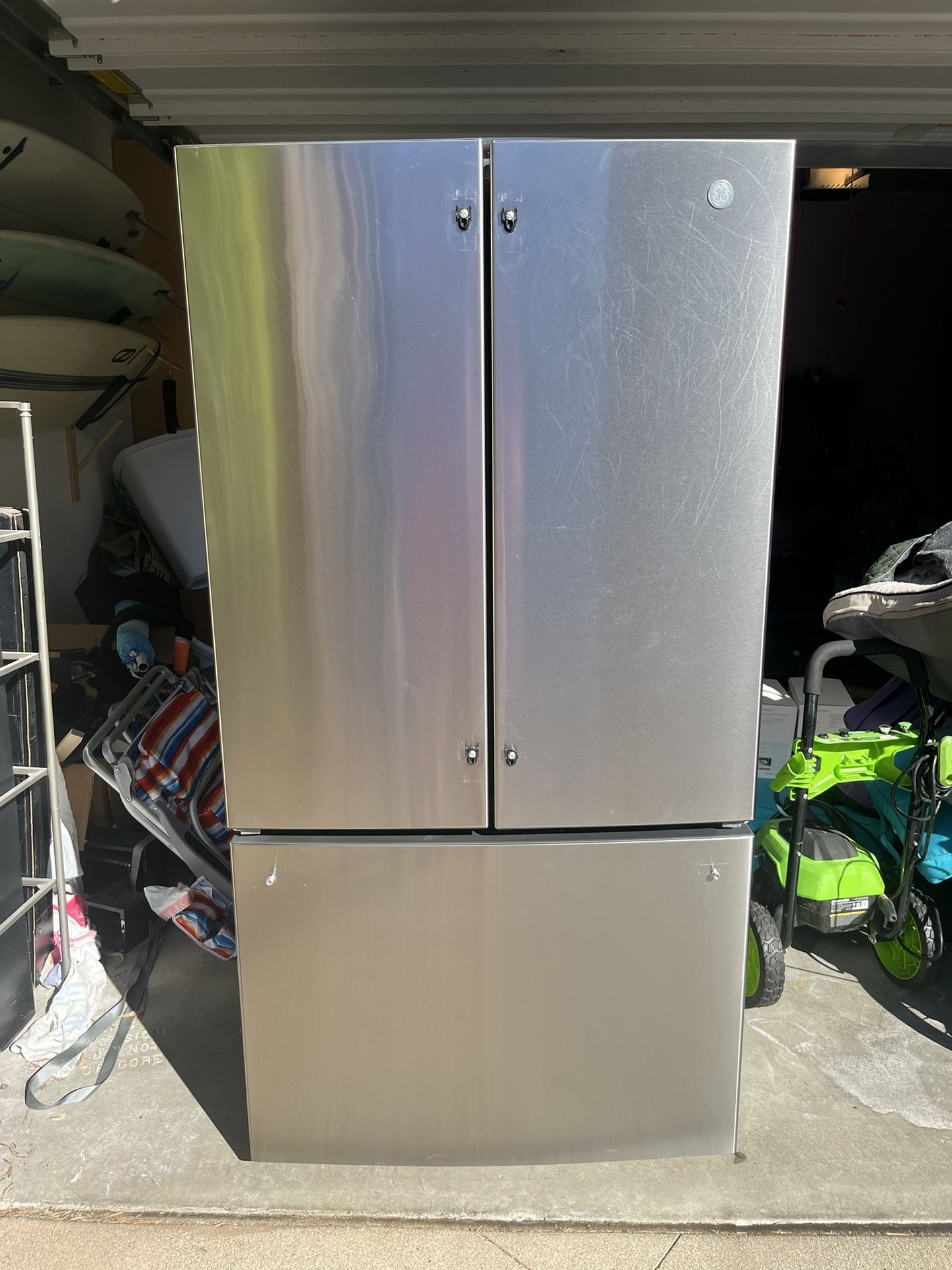 GE Refrigerator with French Doors - Like New