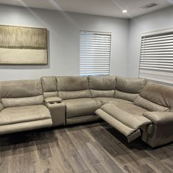 Free L shape Couch With Recliner 