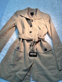 The Limited Tan Trench Coat with Buckle belt Size XS