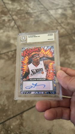 Allen Iverson autographed custom kaboom!