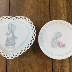 “Precious Moments Heart Trinket & Plate”