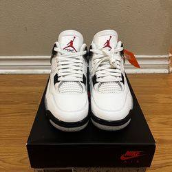 Jordan 4 white cement