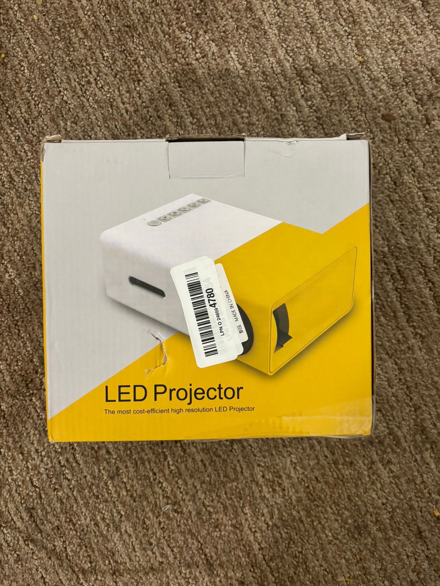 Mini Projector, Home Theater Movie, Portable Outdoor Movie Projector, 1080HD Video Projector, Smart Projector Windows AV VGA TV Stick USB