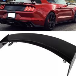 Fits 15-22 Ford Mustang Coupe Rear Trunk Spoiler Gloss Black - GT500 CFTP Style