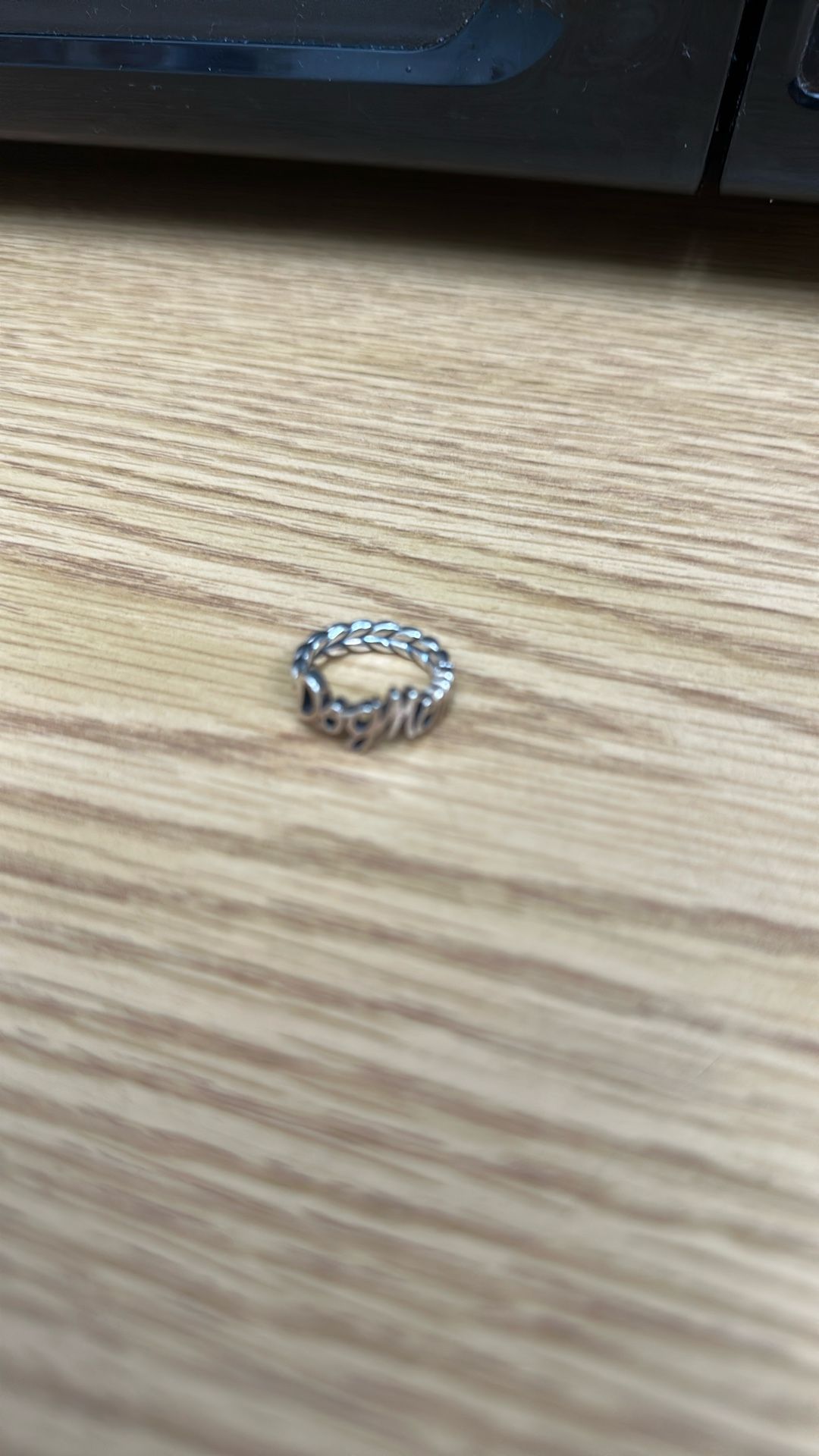 DOG MOM 925 Stirling Silver Size 6 RING