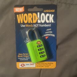 Word Lock Combination Lock 