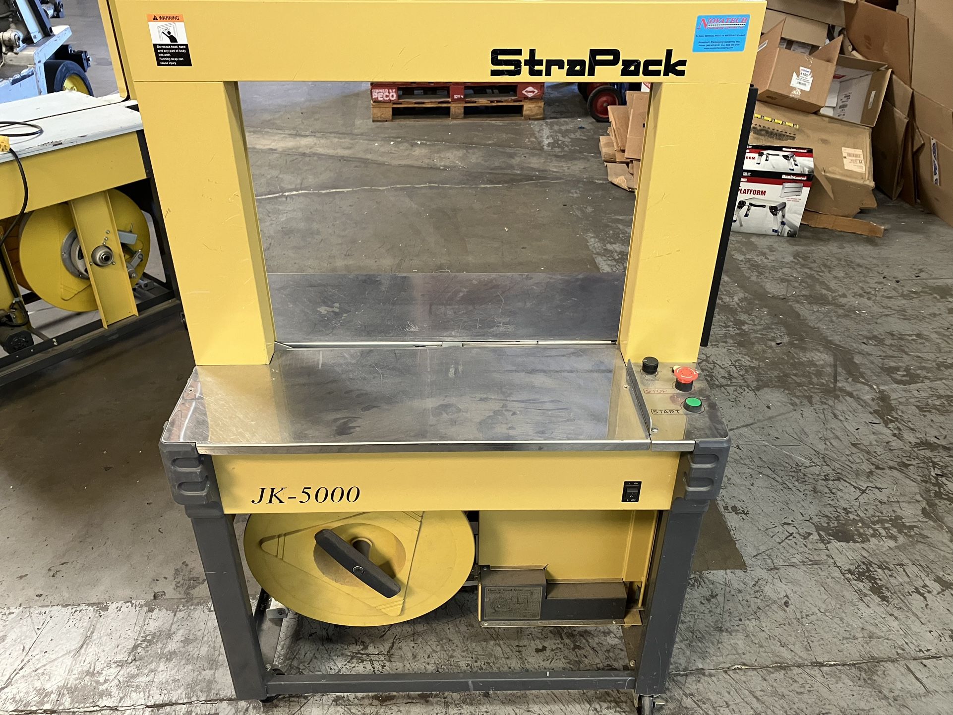 Used Strapack Jk-5000 Strapping Machine
