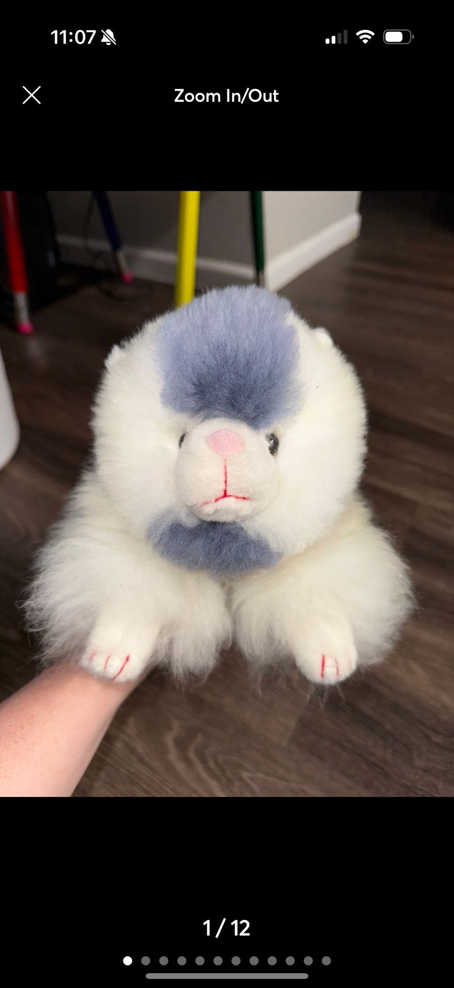 alpaca fur cat plushy