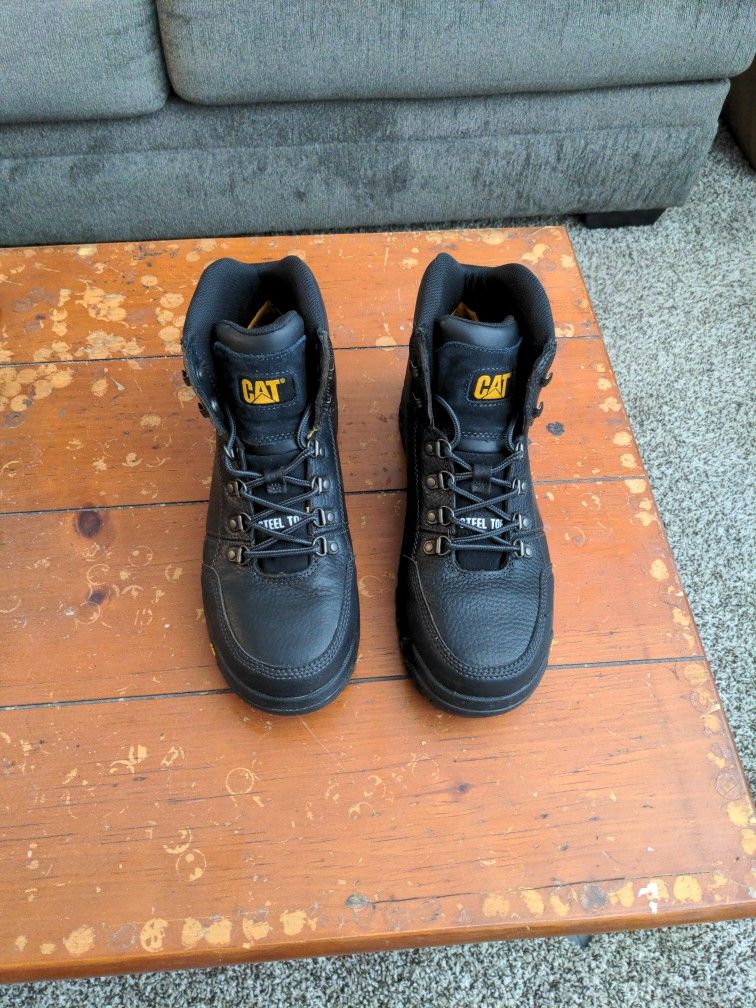 Steel toed work boots