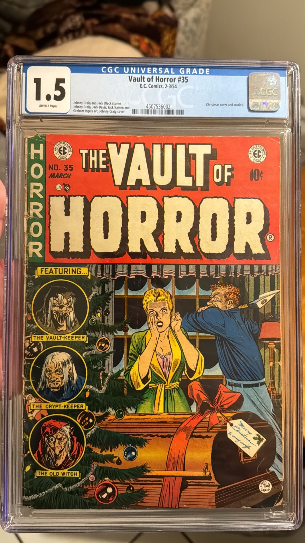 The Vault Of Horror #35 Golden Age CGC CBCS Marvel DC Comics MCU DCU EC Spider-Man Batman Christmas PCH