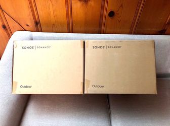 Sonos Outdoor Speakers (White).  Brand New Sealed.  Includes warranty.  OUTDRWW1.