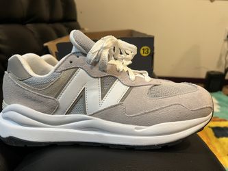 New Balance 57/40 Running Mens Grey Rain Cloud White M5740CA Size 13