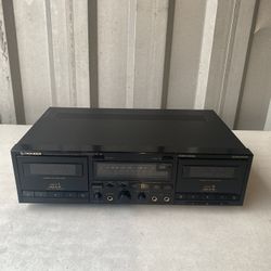 Pioneer Dual Cassette Tape Deck CT-W630R