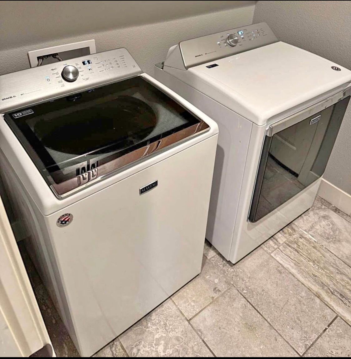 Extra large capacity washer and dryer
