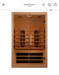 2 in 1 Infrared 2-3 Person Sauna with salt HALOGX™ PRO Halogenerator