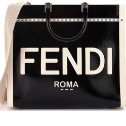 Fendi
Sunshine Shopper Tote Patent with Canvas Medium