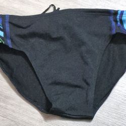 BB6 MEN'S BIKINI TRUNKSBLUE/GREEN  W/INSERT SIZE 28