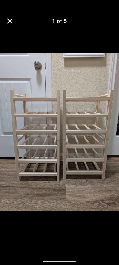 IKEA wine racks set of 4
Great condition