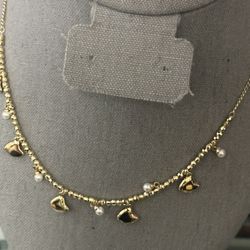 gold plated 18 inches necklace tarnish free