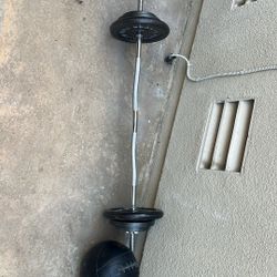 Barbell From 10lbs To 80lbs. 50 & 60lb Dumbbells 