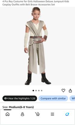 Girls Rey Star Wars Halloween Costume Set
