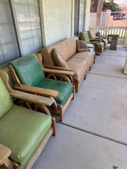 Antique wagon wheel furniture