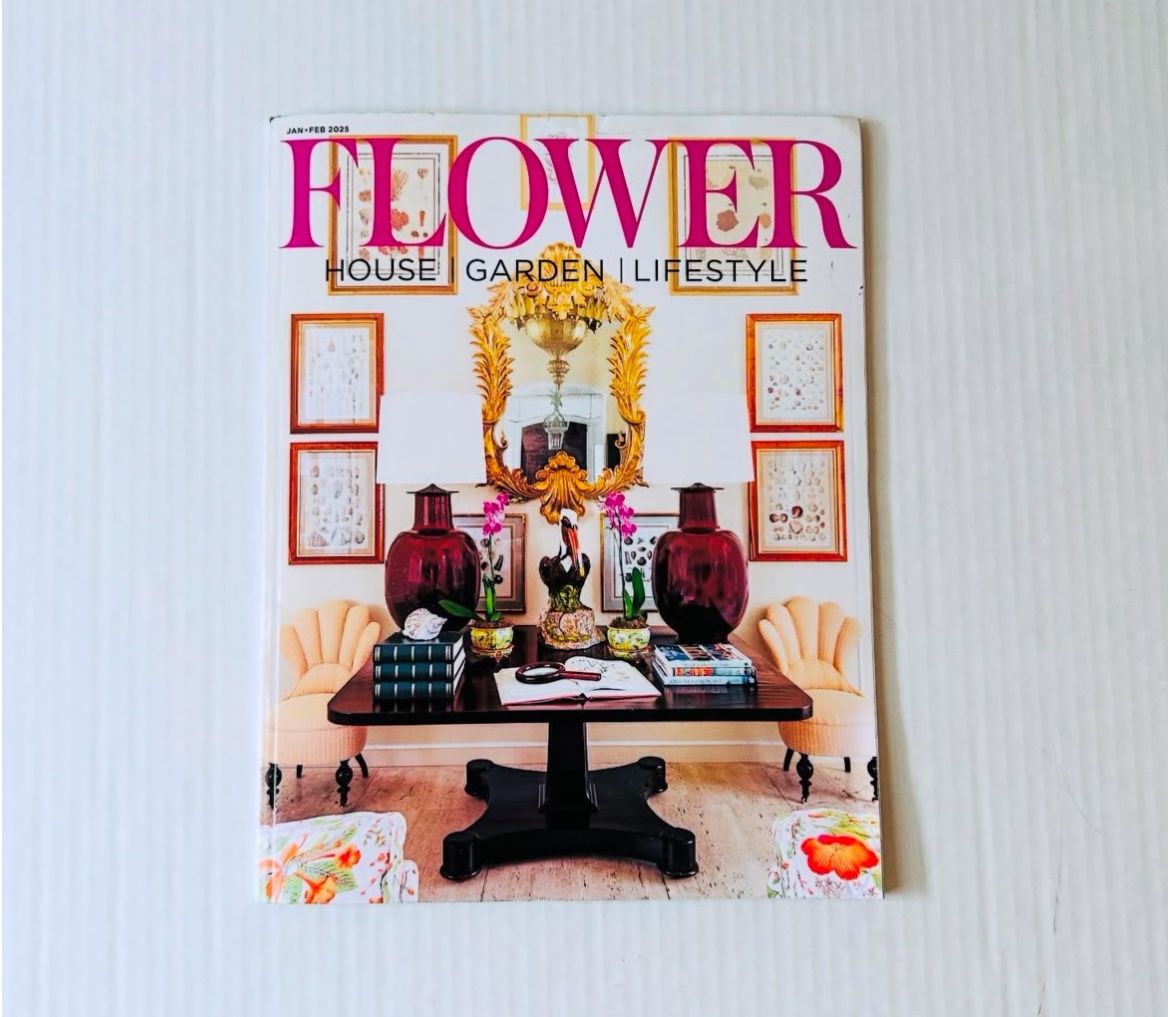 Brand New Flower Magazine - January/February 2025! * House • Garden • Lifestyle • Brand New • Top of front cover is slightly bent from storage (see
