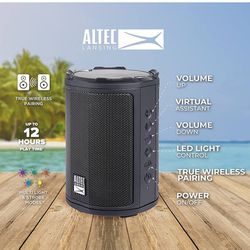BRAND NEW IN BOX Altec Lansing HydraMotion Wireless Bluetooth Speaker with 360 Degree Sound, Portable IP67 Waterproof for Outdoors, Shockproof
