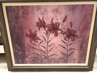 Large flower painting