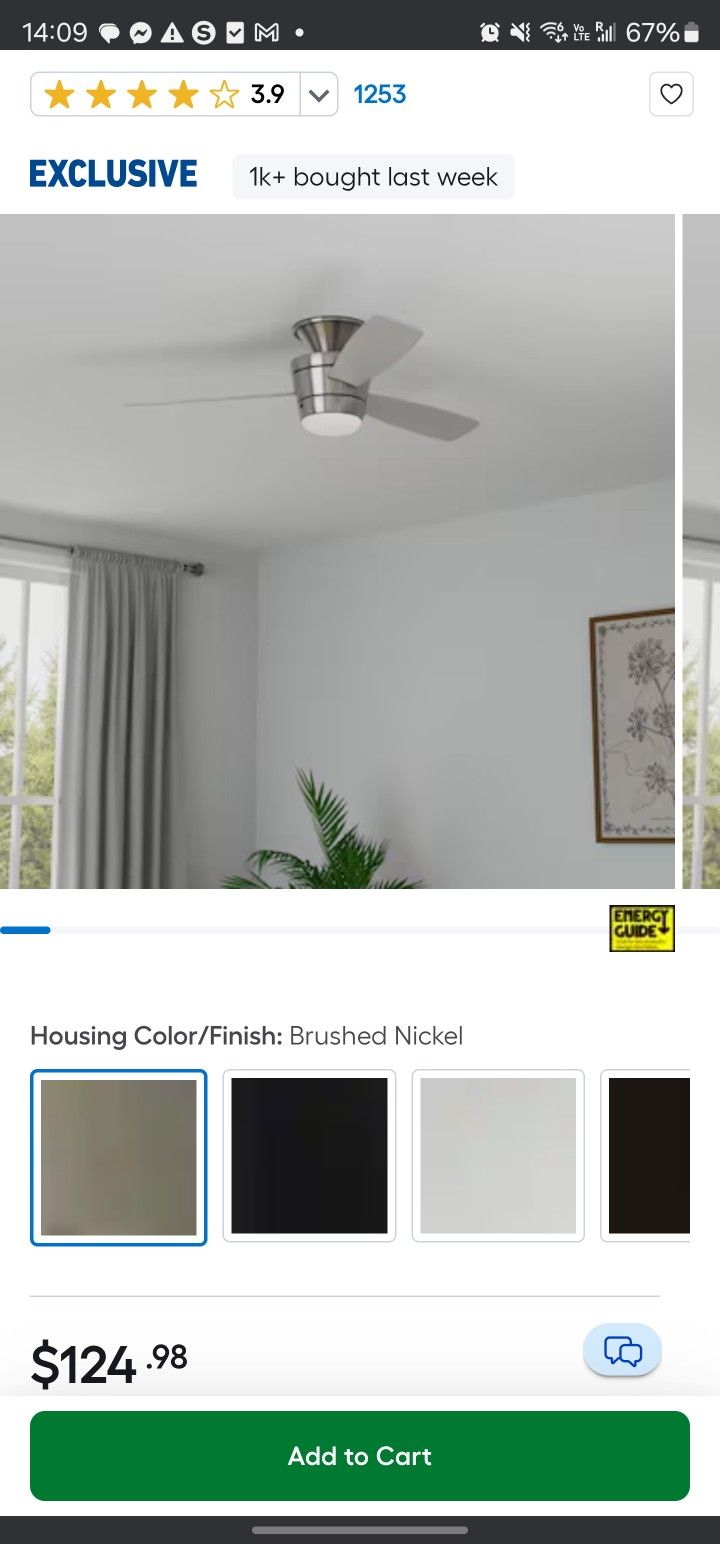 Exclusive Ceiling Fan $ 90 dolls
