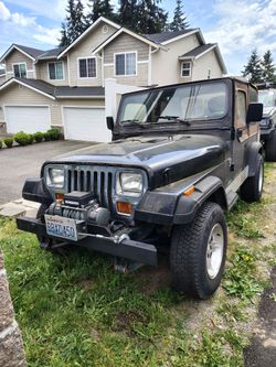 Jeep wrangler with 327 Corvette small block