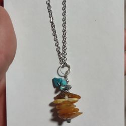 amber turquoise necklace 