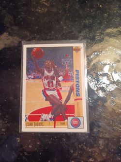 Isiah Thomas 1991 Upper Deck Detroit Pistons Card