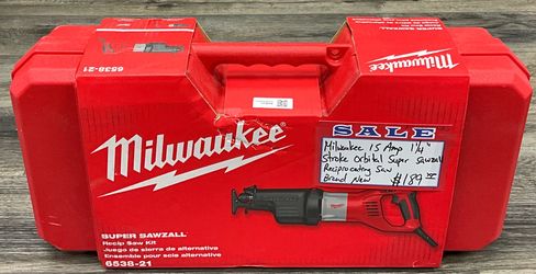 Milwaukee 15 Amp 1 1/4” Stroke Orbital Super Sawzall Reciprocating Saw Brand New