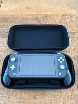 Nintendo Switch Lite Gray 32GB Region Free Handheld Console w/ Carry Case & Grip