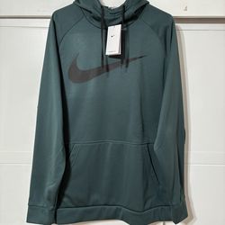 Nike Men’s Therma-FIT Swoosh Training Hoodie Deep Jungle Green Size XL NWT
